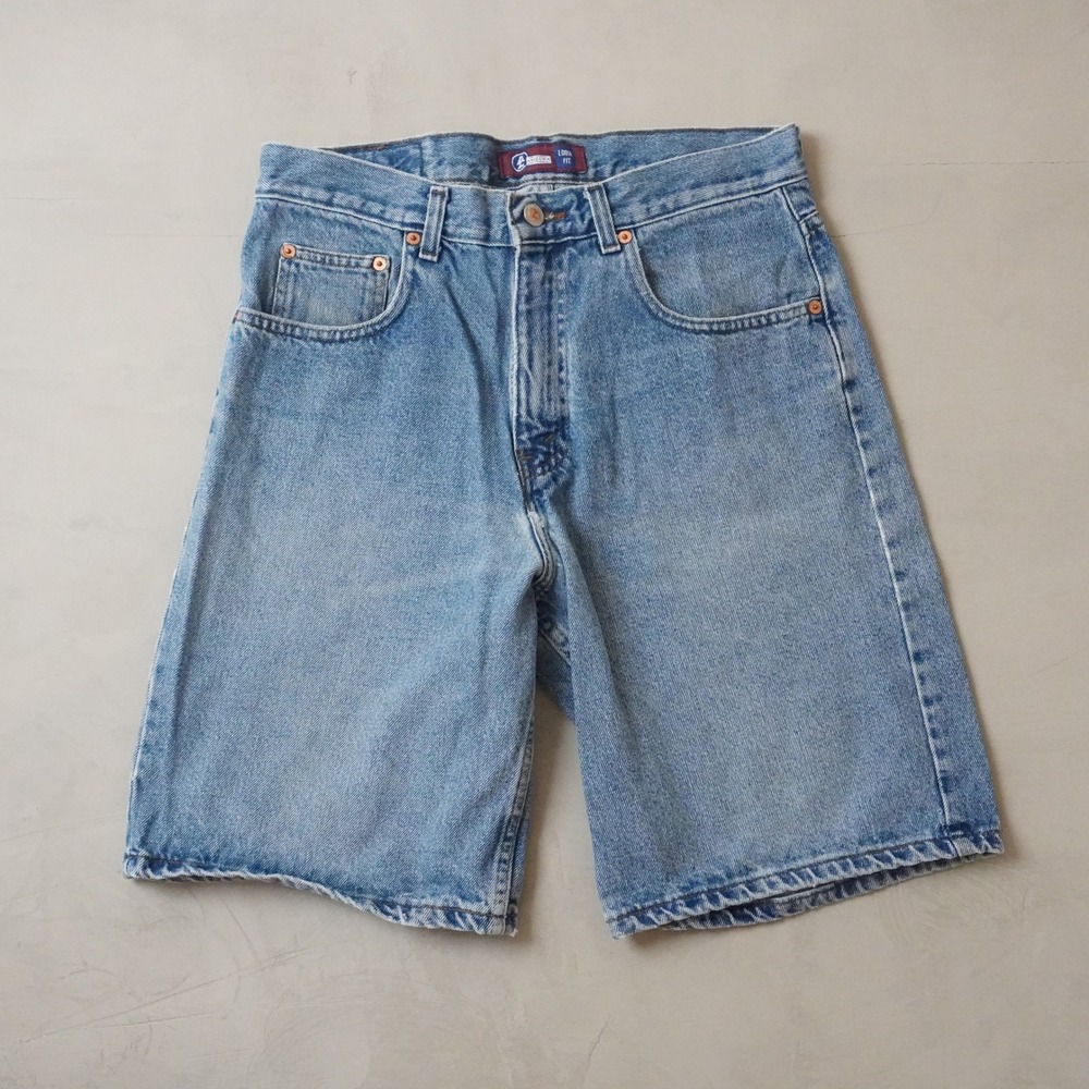 Vintage Arizona Jean Co Denim Shorts 32 Mens 90s Light Wash Loose Fit Blue Jean